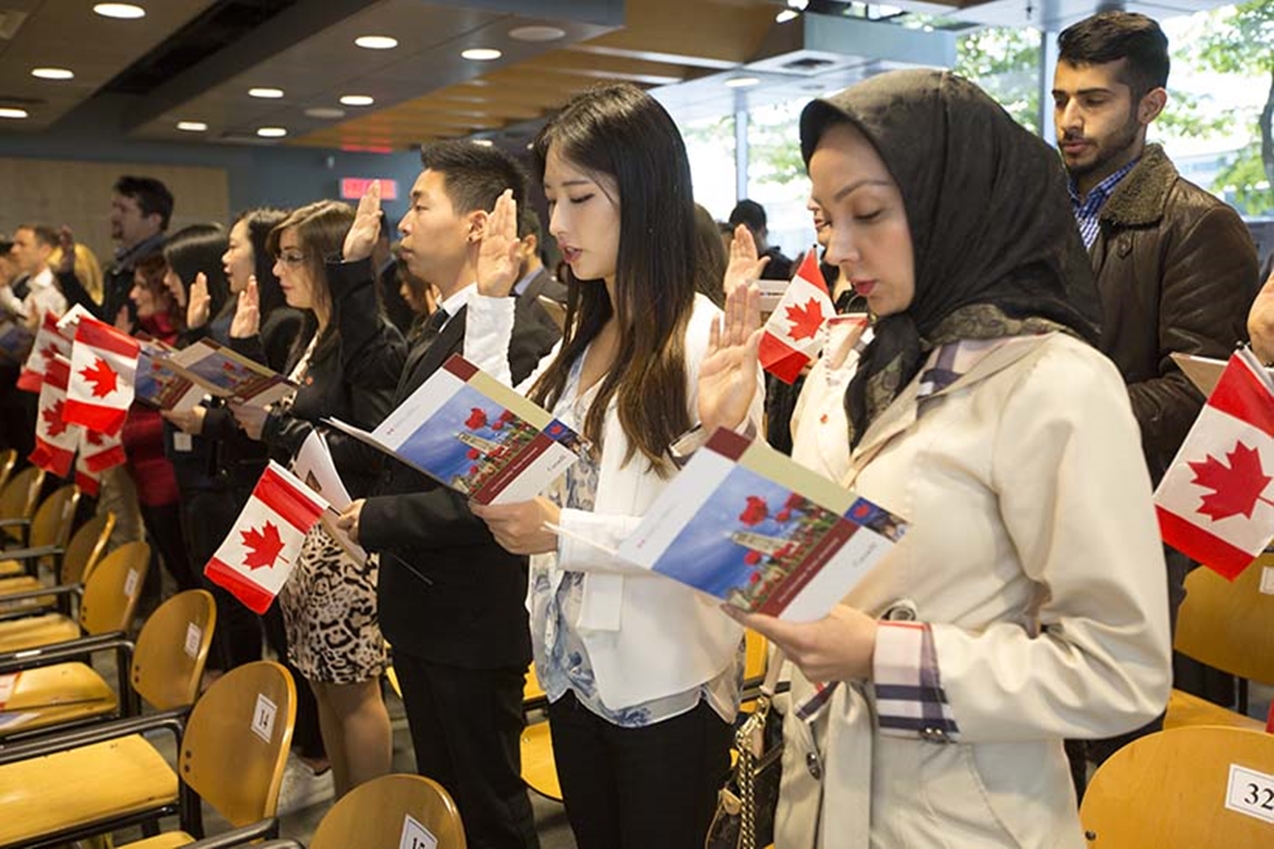 Oct 6 2015--Vancouver BC--Citizenship ceremony