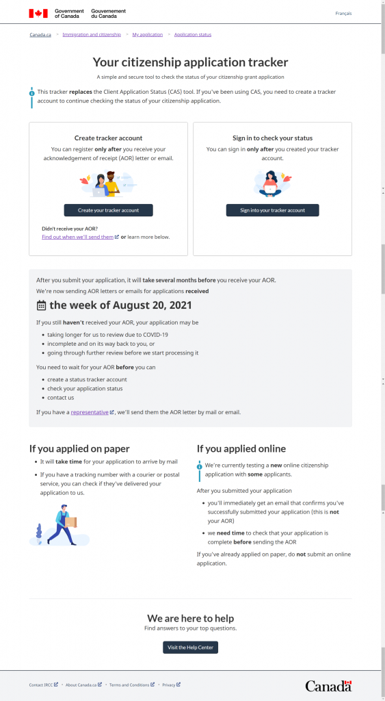 Verification Your Canada Citizenship Application Status Online Canada Visa Expert 8075