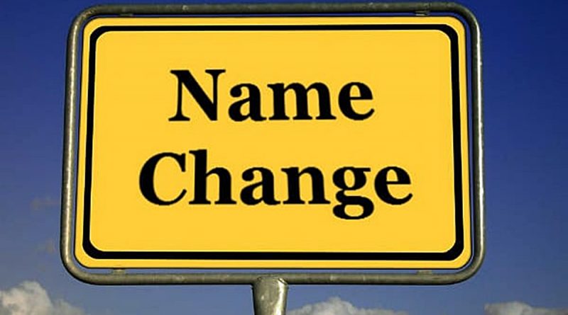Name Change Requirement