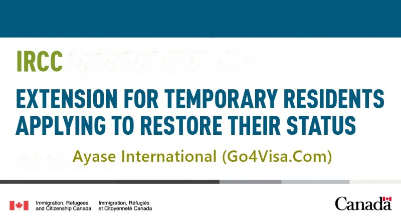 Restoration of Temporary Resident Status