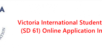 Online Application Instructions - Victoria International Student Programs (SD 61)