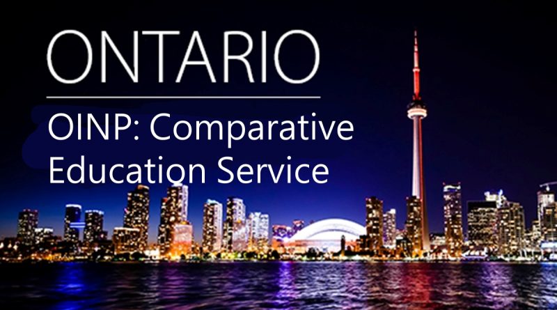 OINP: Comparative Education Service (CES) Forms and Fees