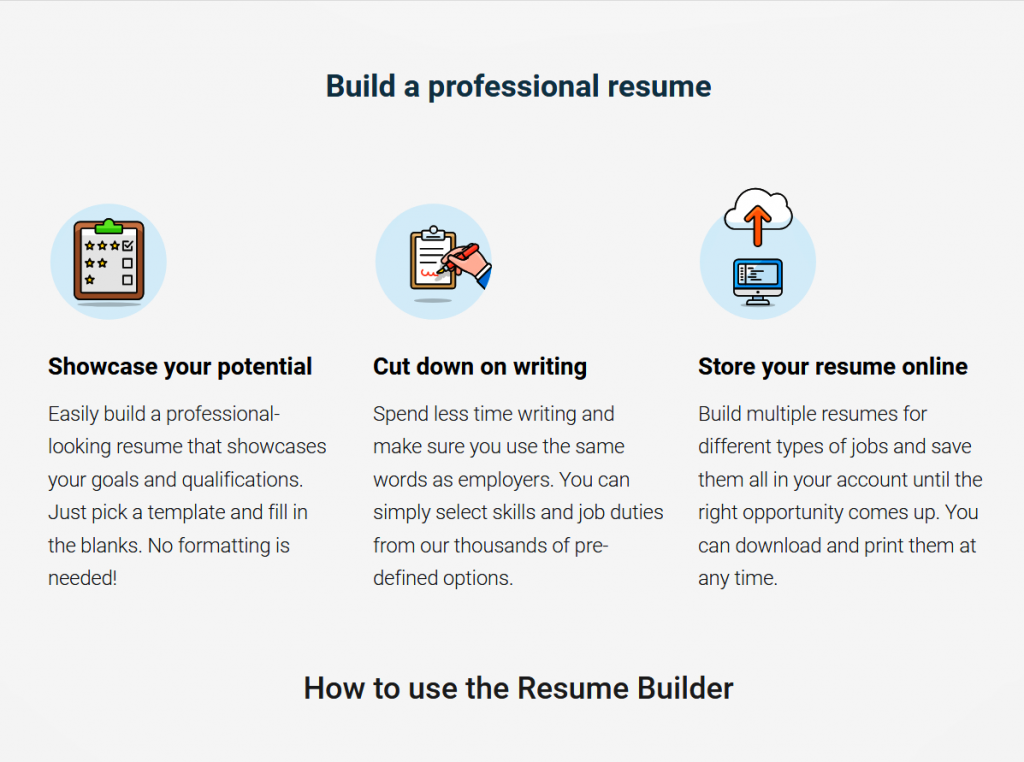 Build a professional resume